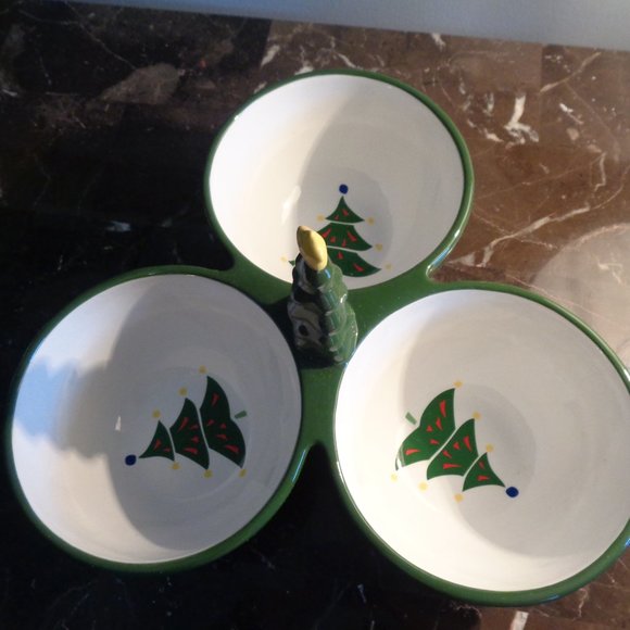 Gorham Christmas Splendor 3 Part Server - Picture 5 of 6